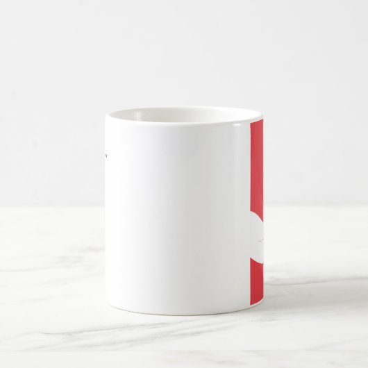 Creatie van de (rode) koffie Mok (Center)