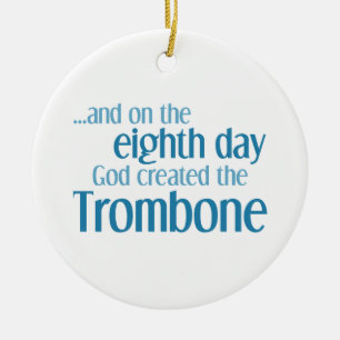 Creatie van de Trombone Keramisch Ornament