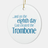 Creatie van de Trombone Keramisch Ornament (Links)