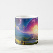 Creatie van de wereld - betoverende kinderkunst koffiemok (Center)