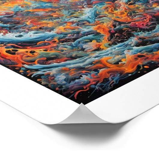 Creatie van het firmament poster (Hoek)