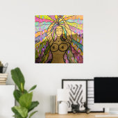 Creatie van moderne kunst poster (Thuiskantoor)