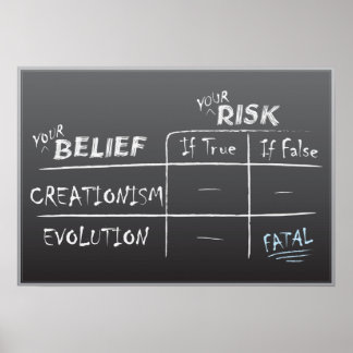 Creatie versus evolutie poster