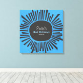 CREATIE ZON Bat Bar Mitzvah Sign In Board Canvas Afdruk (Insitu (Houten vloer))