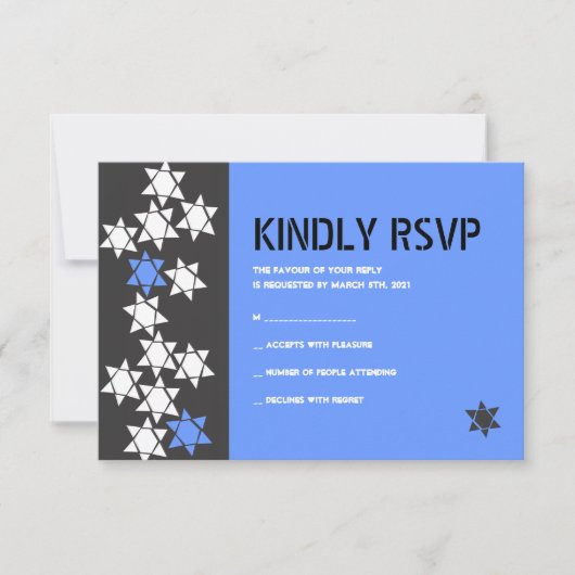 Creatiebalk bat Mitzvah Uitnodigingskaart Kaart (Voorkant)