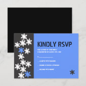 Creatiebalk bat Mitzvah Uitnodigingskaart Kaart (Voorkant / Achterkant)