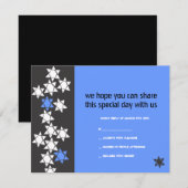 Creatiebalk bat Mitzvah Uitnodigingskaart Kaart (Voorkant / Achterkant)