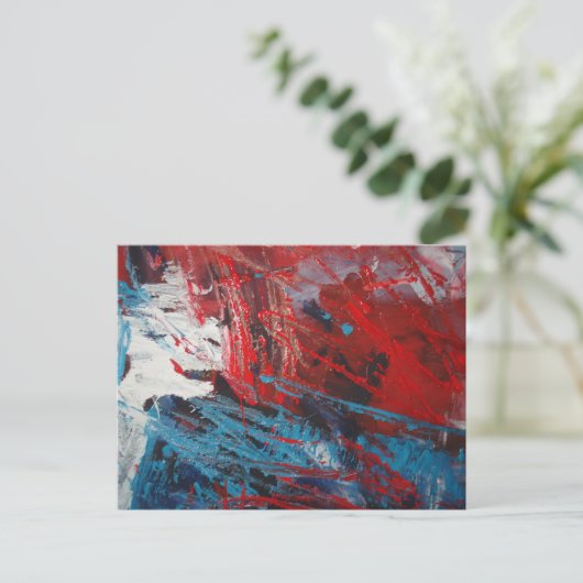 Creatief Abstract Art Decor Briefkaart (Staand voorkant)