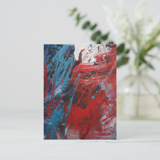 Creatief Abstract Art Decor Briefkaart (Staand voorkant)