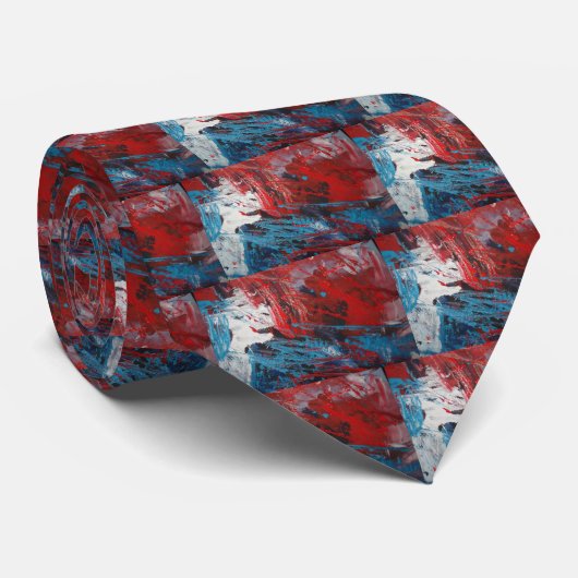 Creatief Abstract Art Decor Stropdas (Opgerold)