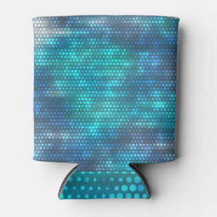 Creatief abstract blauw achtergrondontwerp. blikjeskoeler