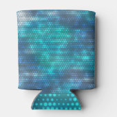 Creatief abstract blauw achtergrondontwerp. blikjeskoeler (Achterkant)