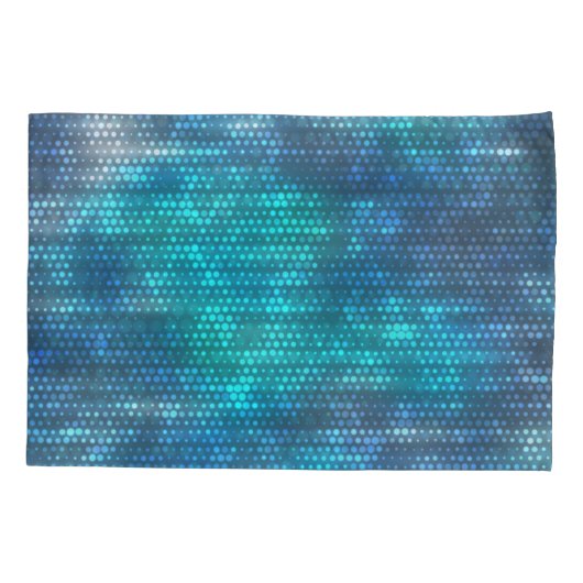 Creatief abstract blauw achtergrondontwerp. kussensloop (Achterkant)