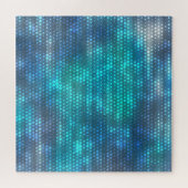 Creatief abstract blauw achtergrondontwerp. legpuzzel (Horizontaal)