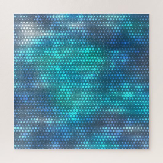 Creatief abstract blauw achtergrondontwerp. legpuzzel (Verticaal)