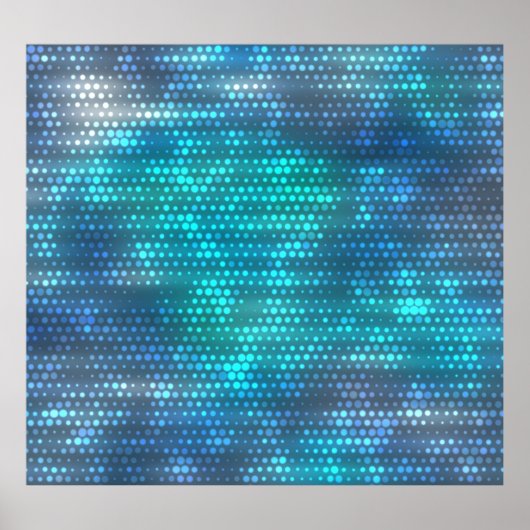 Creatief abstract blauw achtergrondontwerp. poster (Voorkant)