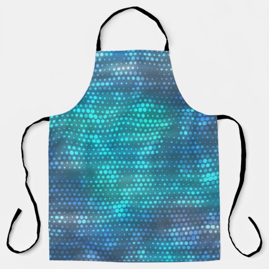 Creatief abstract blauw achtergrondontwerp. schort (Voorkant)