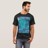 Creatief abstract blauw achtergrondontwerp. t-shirt (Voorkant volledig)