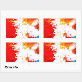 Creatief Abstract kunstwerk Rechthoekige Sticker (Vel)