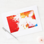 Creatief Abstract kunstwerk Rechthoekige Sticker (Envelop)