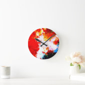 Creatief Abstract kunstwerk Ronde Klok (Huis)