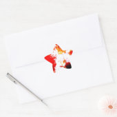 Creatief Abstract kunstwerk Ster Sticker (Envelop)
