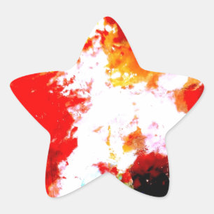 Creatief Abstract kunstwerk Ster Sticker