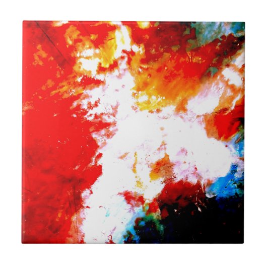 Creatief Abstract kunstwerk Tegeltje (Voorkant)