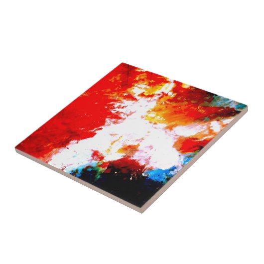 Creatief Abstract kunstwerk Tegeltje (Zijkant)