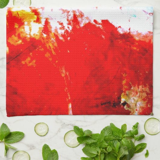 Creatief Abstract kunstwerk Theedoek (Gevouwen)