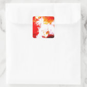 Creatief Abstract kunstwerk Vierkante Sticker (Tas)