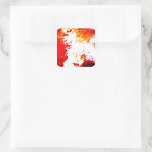 Creatief Abstract kunstwerk Vierkante Sticker (Tas)