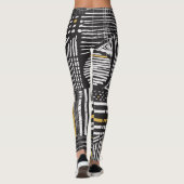 Creatief abstract naadloos patroon: artistiek ontw leggings (Achterkant)