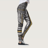Creatief abstract naadloos patroon: artistiek ontw leggings (Rechts)