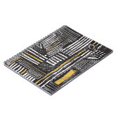 Creatief abstract naadloos patroon: artistiek ontw notitieboek (Linkerzijde)