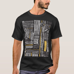 Creatief abstract naadloos patroon: artistiek ontw t-shirt