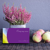 Creatief abstract QR paarse Visitekaartje