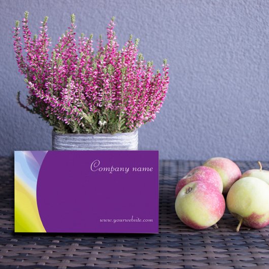 Creatief abstract QR paarse Visitekaartje