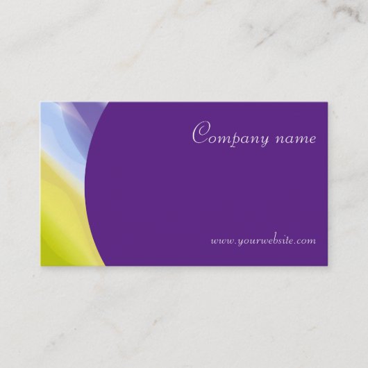 Creatief abstract QR paarse Visitekaartje (Voorkant)