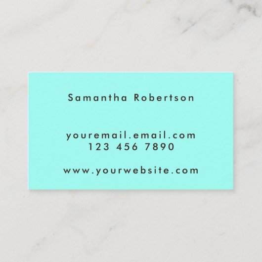 Creatief Abstractste Hallo Visitekaartje (Achterkant)