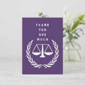 Creatief Advocaat Bedankkaart (Staand voorkant)