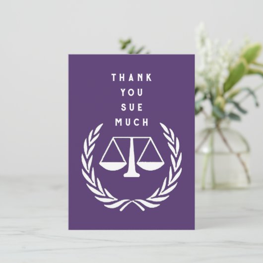 Creatief Advocaat Bedankkaart (Staand voorkant)