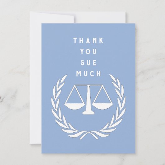 Creatief Advocaat Bedankkaart (Voorkant)