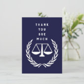 Creatief Advocaat Bedankkaart (Staand voorkant)