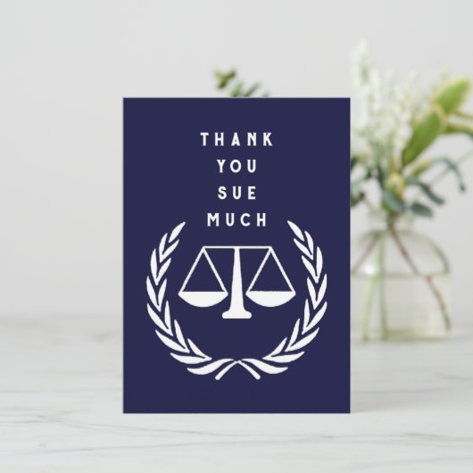 Creatief Advocaat Bedankkaart (Staand voorkant)