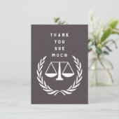 Creatief Advocaat Bedankkaart (Staand voorkant)