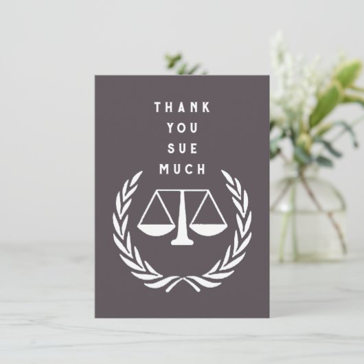 Creatief Advocaat Bedankkaart (Staand voorkant)