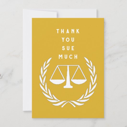 Creatief Advocaat Bedankkaart (Voorkant)