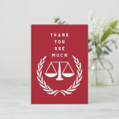 Creatief Advocaat Bedankkaart (Staand voorkant)