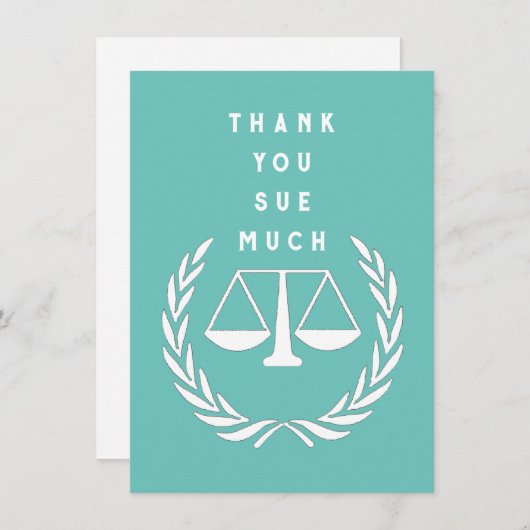 Creatief Advocaat Bedankkaart (Voorkant / Achterkant)